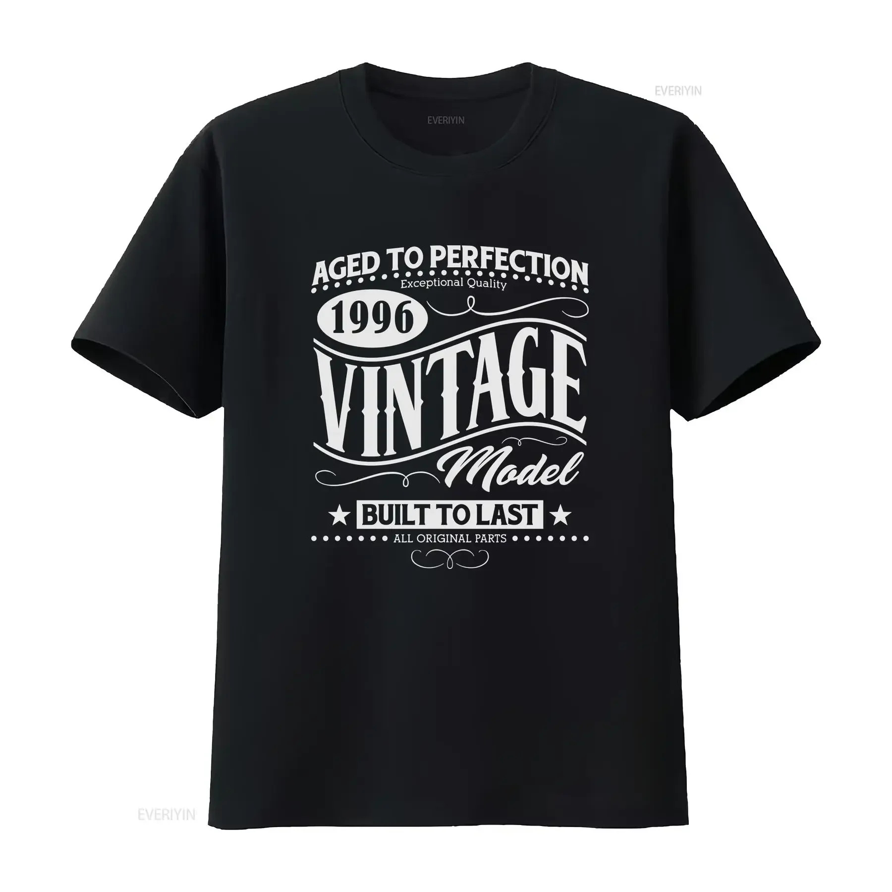 1996 VINTAGE MODEL BORN IN BIRTH YEAR DATE FUNNY AGE MENS WOMENS T SHIRT vintage Washed Comfortable Slightly Unisex fashion