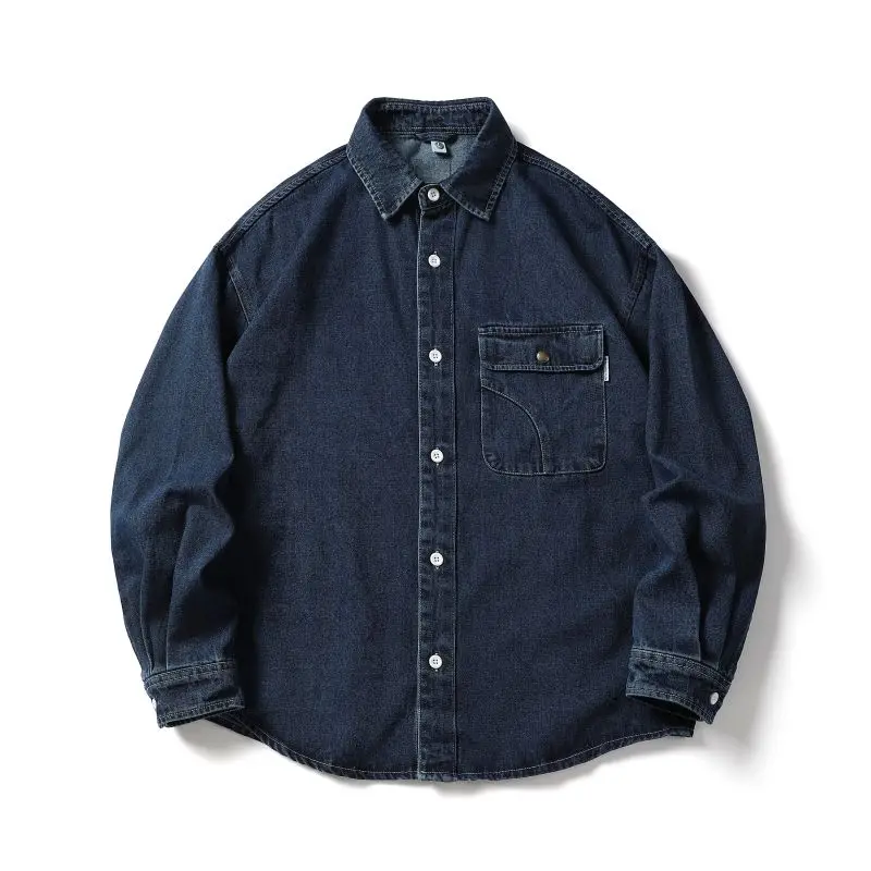 

Джинсовая куртка Bla Armada, осенняя новинка, свободного кроя, повседневная, в американском стиле, для работы, утепленная, для пар, подростков, мужская, модная