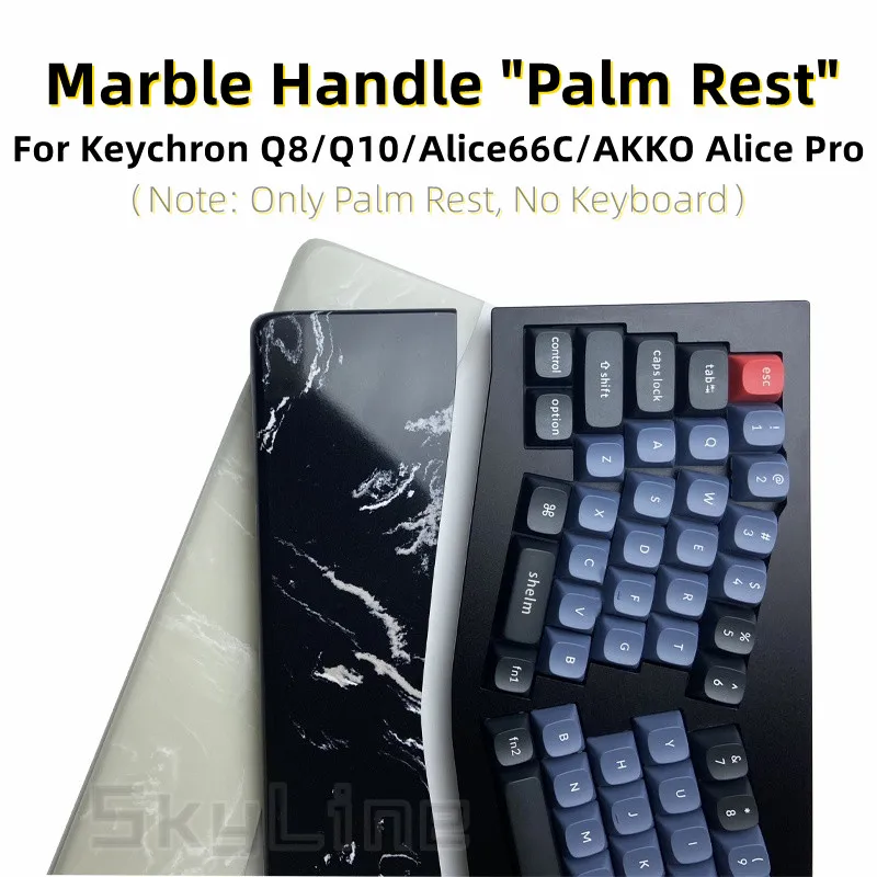 

Suitable For Keychron Q8 AK-KO Alice Pro Alice66C Palm Rest For Keychron Q10 Customized Special-shaped Alice Quartz Hand Rest