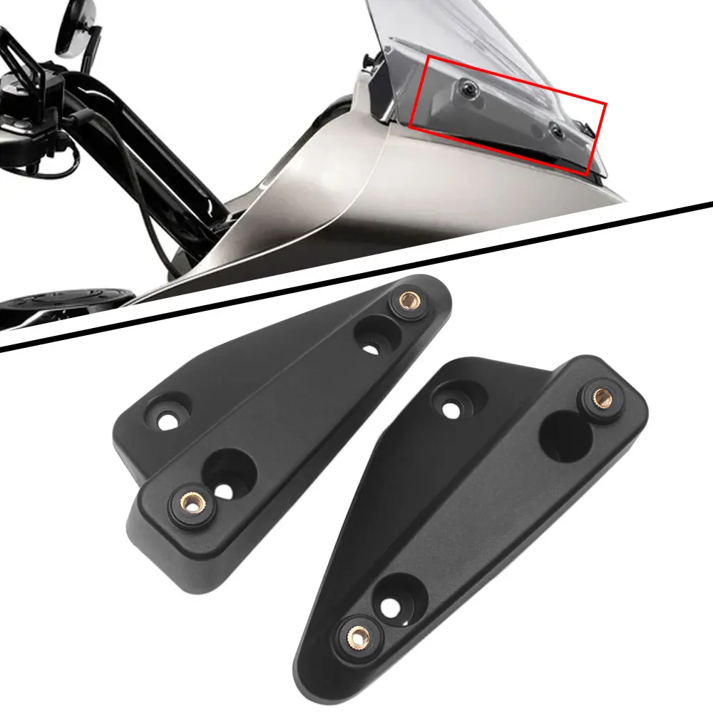 

1 Pair Of Windshield Riser Mount Bracket Compatible For Harley-Davidson Touring Road Glide CVO/SE FLTRXSE CVO ST FLTRXSTSE FLTRX
