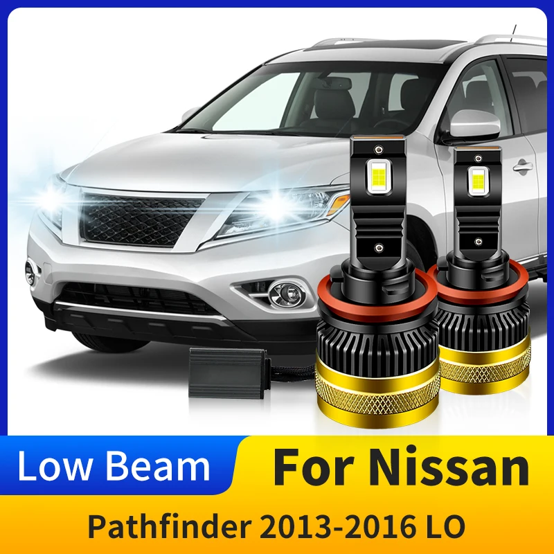 

2pcs CANbus 160W High Power H11 LED Headlight Bulbs Lights For Nissan Pathfinder 2013 2014 2015 2016 Low Beam Bulb Headlamp 12V