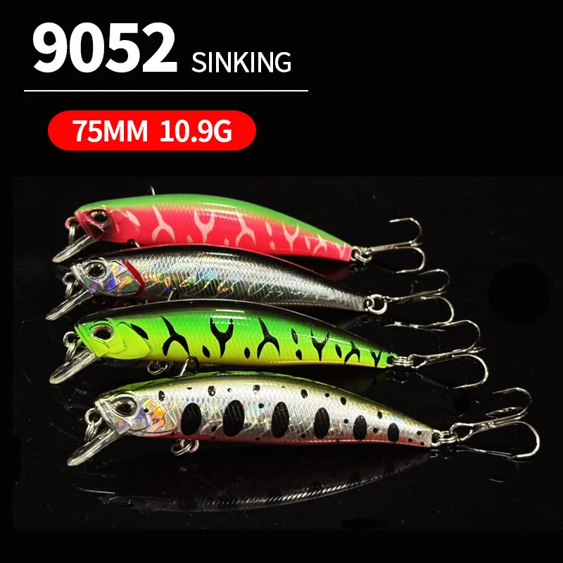 

75mm 11g Best Tide Minnow Fishing Lures Long Casting Artificial Hard Bait Jerkbait Pesca For Seabass Sea Trout Fishing Equipment