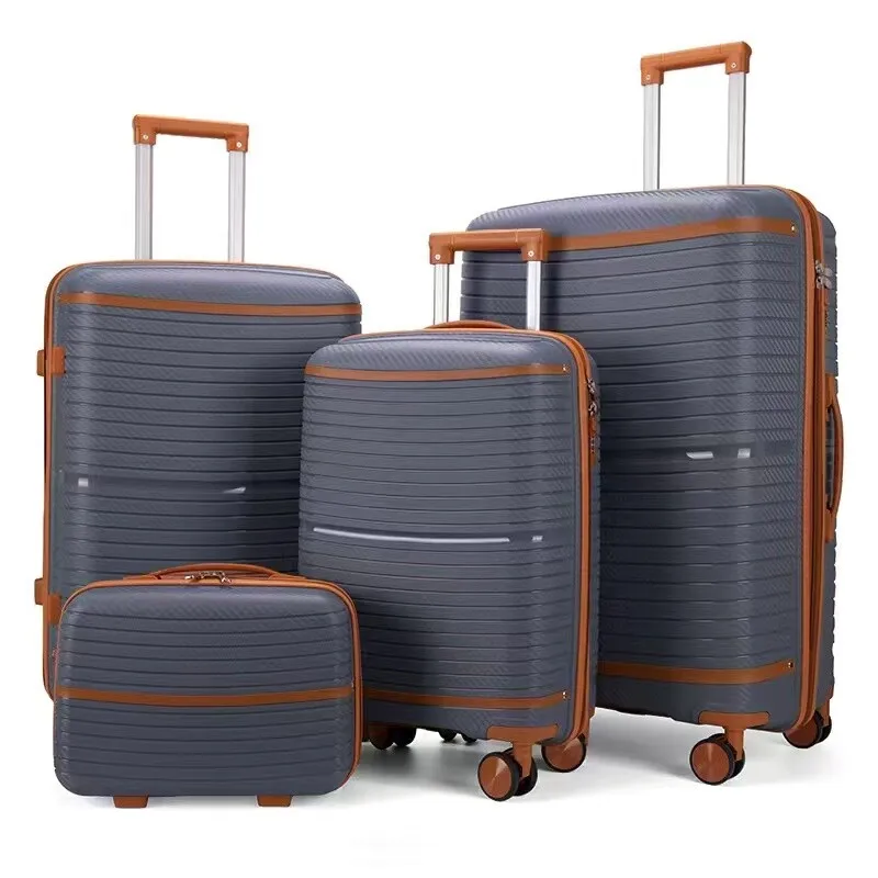 

4-Piece Luggage Set Large Capacity Spinner Wheel Suitcase Carry On New Travel Baggage