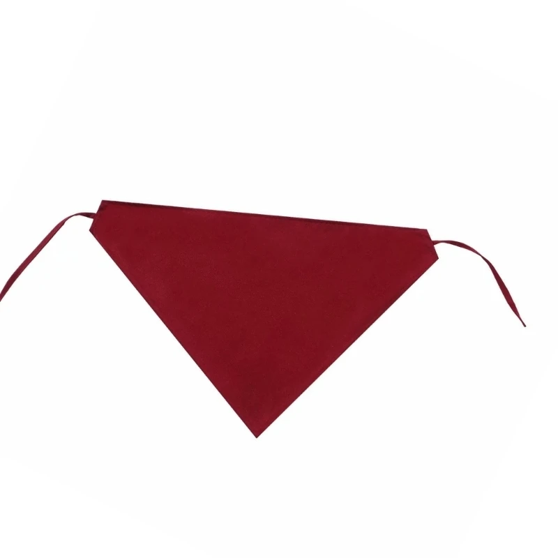 Adjustable Cook Headscarf For Kitchen Staff Breathable Triangular Head Cover With Neck Rope For Hot Pot Restaurant Use