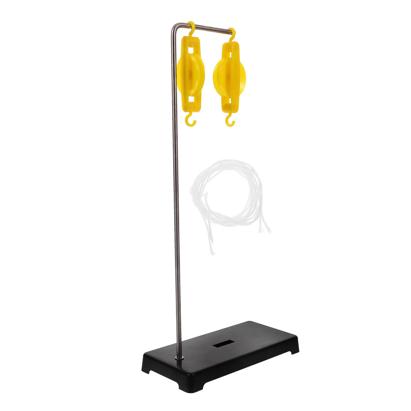 Pulley Block and Bracket Set Heavy Duty ABS Iron Precision Physics Teaching Tool Classroom Mechanics