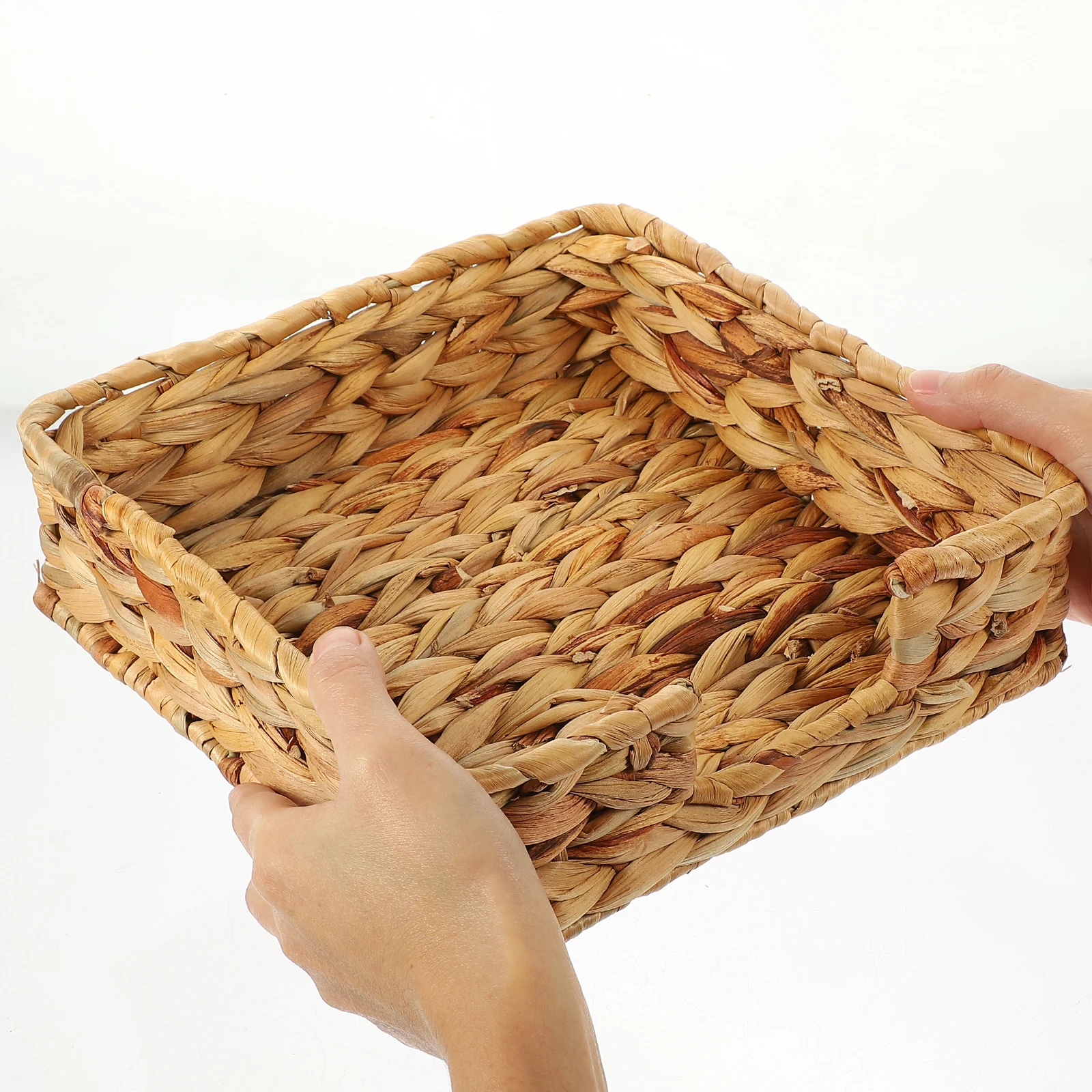 

Straw Woven Baskets Decorative Storage Tissue Organizer Handcrafted Natural Beauty Home Desktop Multi-Functional Organizer