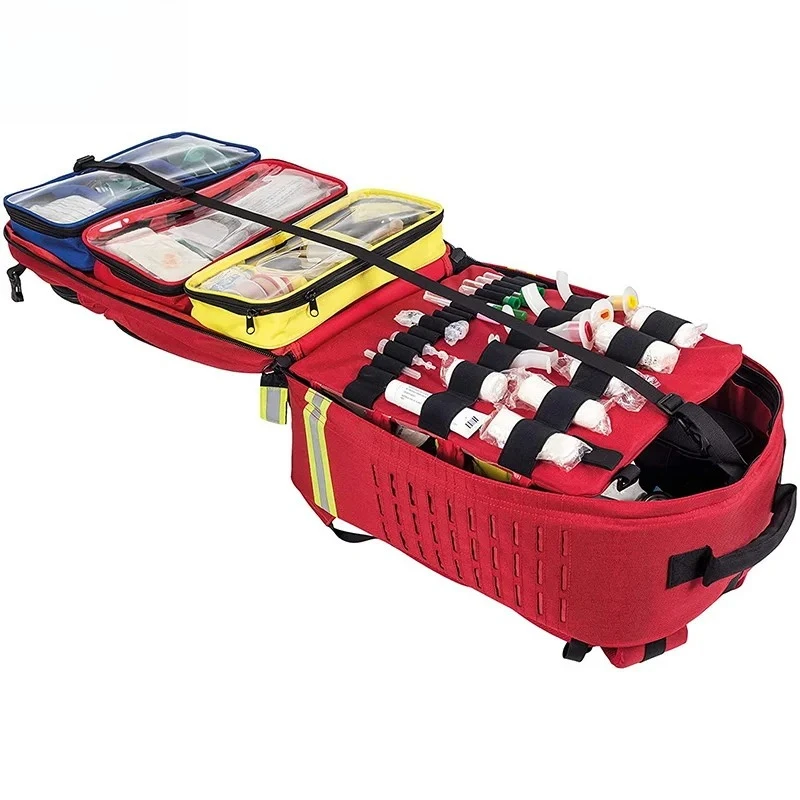

High Quality Firefighter Operations Fire Rescue Emergency Kit Outdoor Emergency Medical Backpack Disaster Prevention