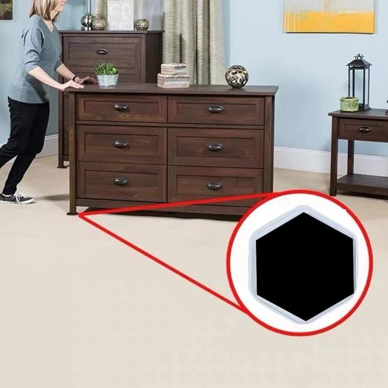 4Pcs Heavy Duty Furniture Sliders Table Moving Pads Floor Protector Easy Move Self-Adhesive Chair Sofa Legs for best sale