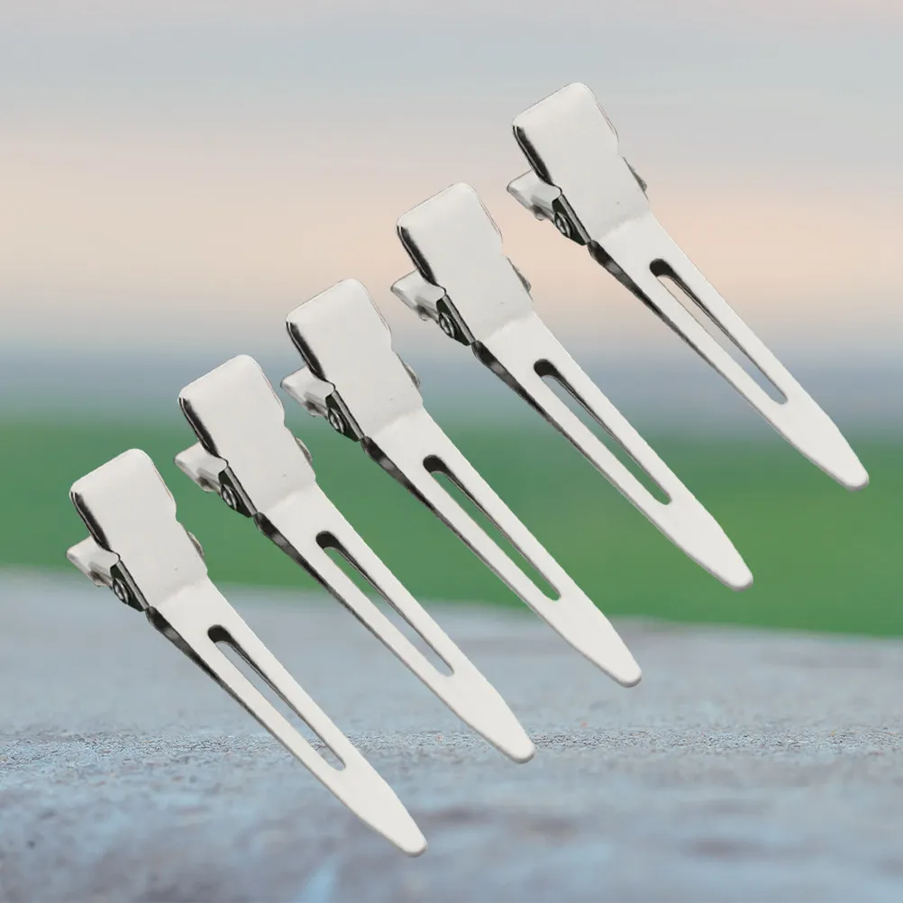 

20Pcs Stainless Steel Hair Clips Mouth Prongs Ideal for Pin Curls Hair Accessories Arts Crafts Projects Office Paper