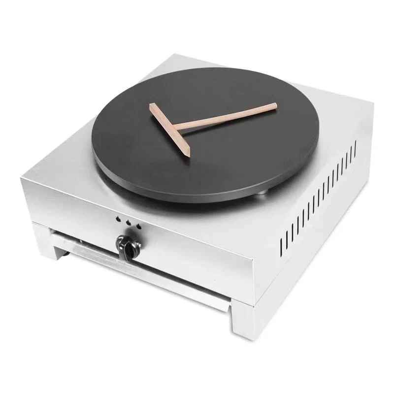 Commercial Professional Gas Stainless Steel Pancake Like Batter Crepe Makers Crepe Pancake Making Machine Round Face Plate Maker