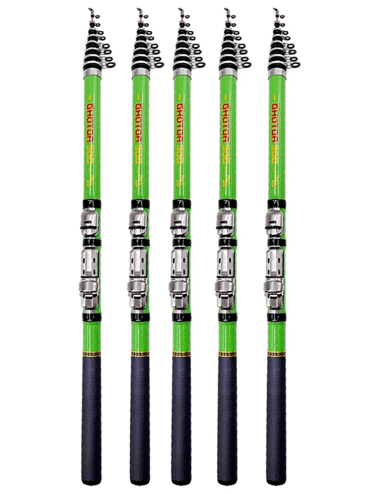 GHOTDA Rock Fishing Rod Carbon Fiber Telescopic Spinning Fishing Rods 1.5m -3.0m Reservoir Pond Rock/ Beach Mini Fishing Poles