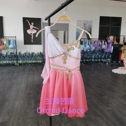 Fashion Custom Size Custom Color Kids Girls Women Adult Ballet Performance Wear Cupid Chiffon Red Pink Lyrical Dance Costumes