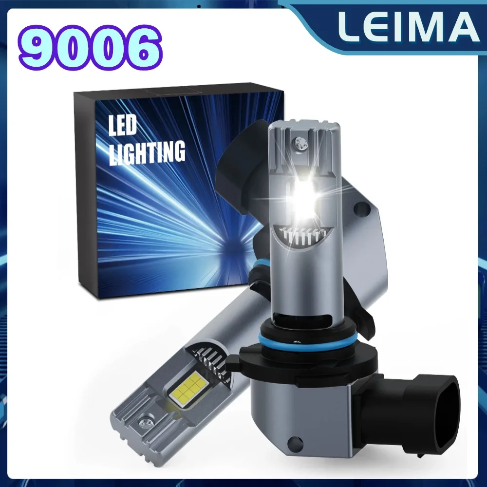 2PC 9006 LED Headlight Bulbs 600% Brighter Wireless Headlight Bulbs 6500K 24000LM  Mini Headlight Bulbs Fanless Car Bulb