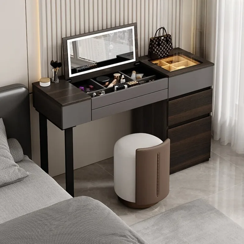 

Minimalist flip dresser, integrated storage cabinet, light luxury and high-end bedroom