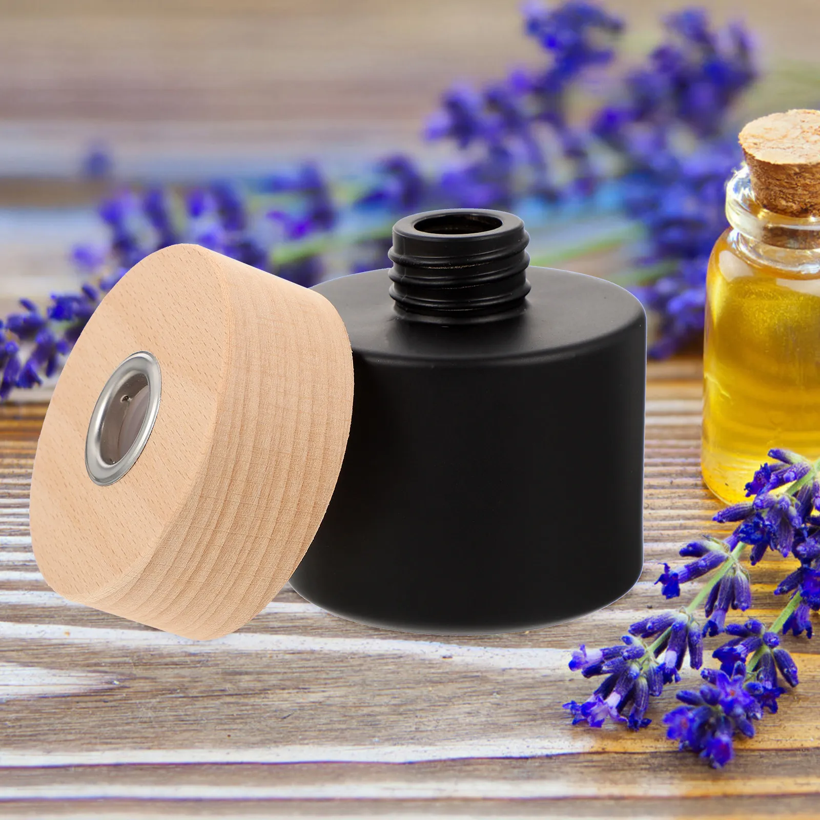 

Empty Glass Reed Diffuser Bottle Refillable Cylinder Aromatherapy Essential Oil Storage Portable Fragrance Diffuser Container