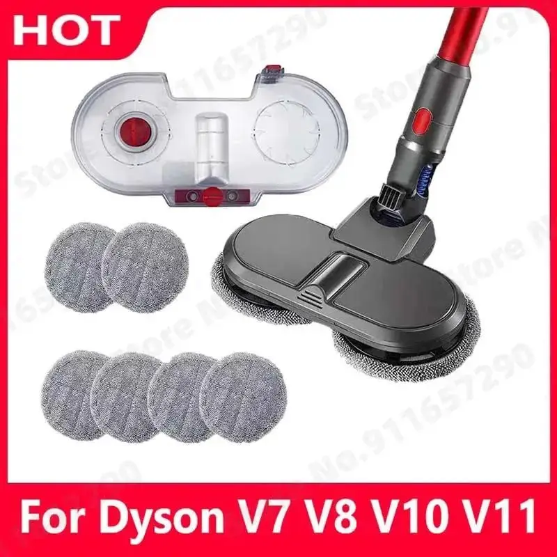 Tête De Brosse Humide/sèche Pour Dyson - Compatible V7 V8 V10 V11 V15, Avec Lumière Verte, Pour Sols Durs
