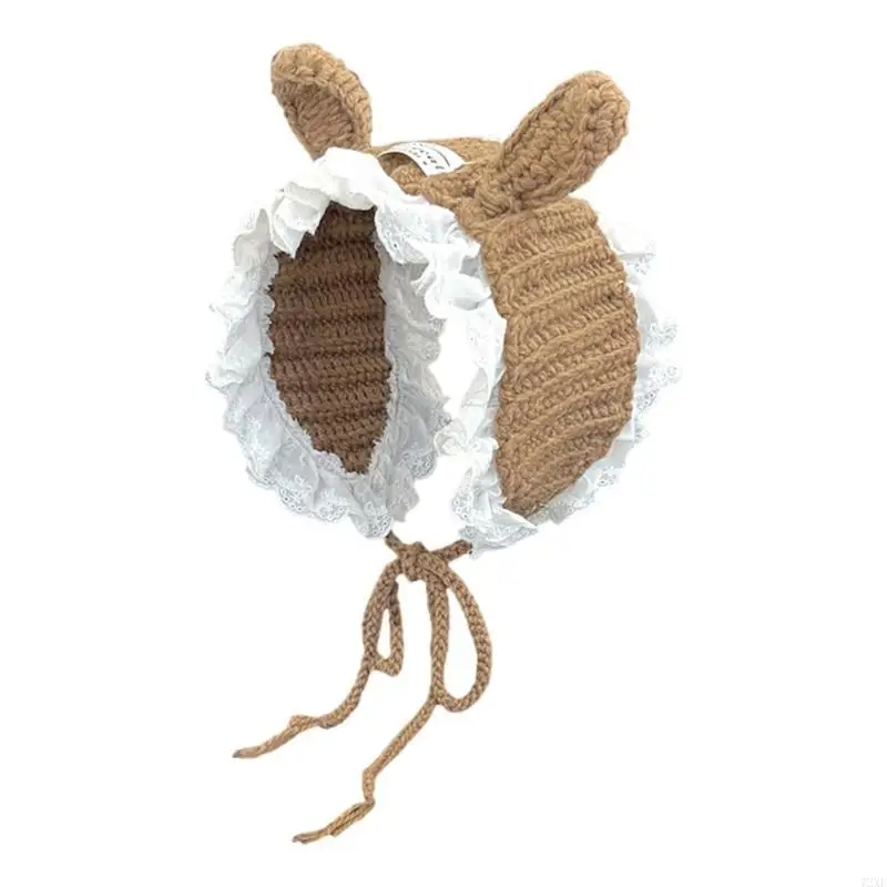 72xe 토끼 모양 귀마프스 겨울 어린이 귀마리 귀 귀에 따뜻한 신축성 귀마개 여성 패션