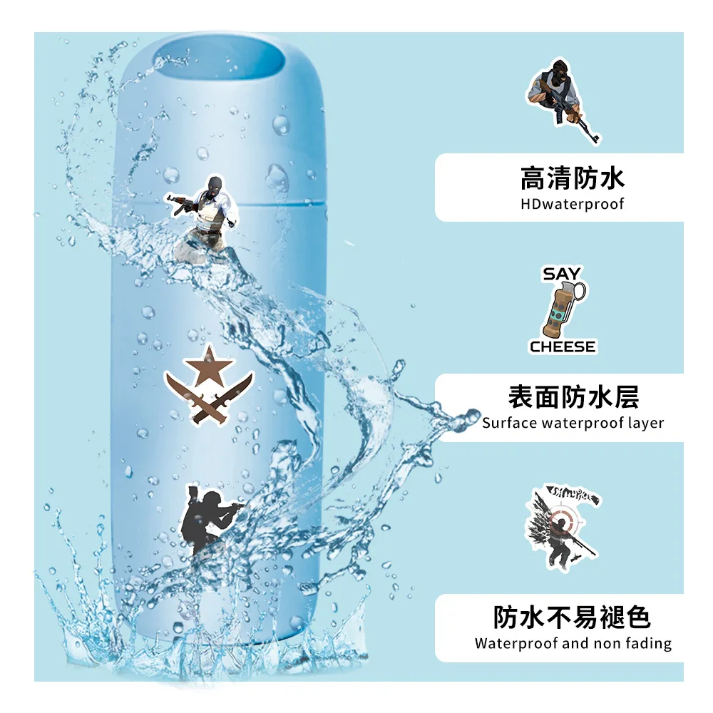 10/30/63PCS Nuovo Gioco Caldo CS GO Adesivi Del Fumetto FAI DA TE Laptop Bagagli di Skateboard Graffiti Decalcomanie Divertimento per Il Capretto giocattoli regalo