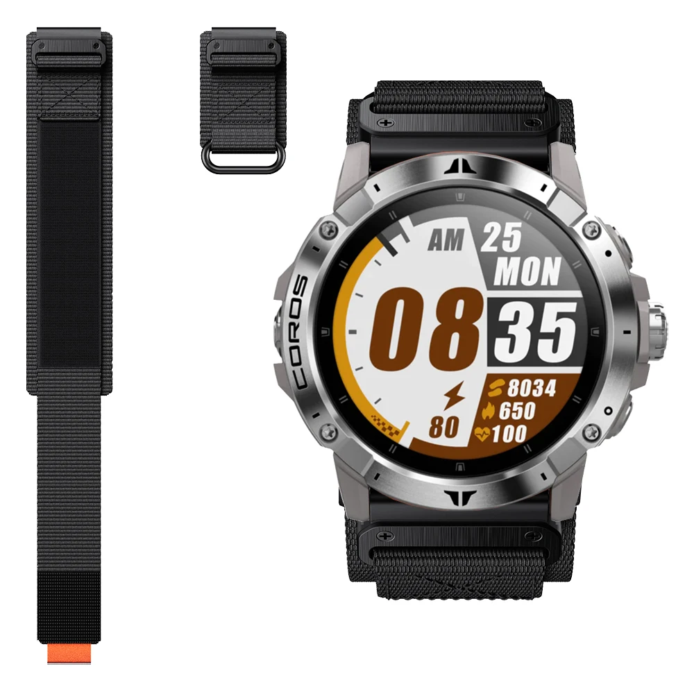 Nylon Watch band For COROS VERTIX 2 VERTIX2 Tactical Outdoor Nylons strap quick release,Replacement accessories