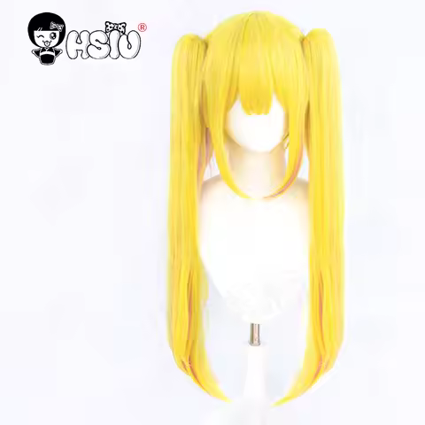 Sarah da Odin Cosplay Wig Fiber synthetic wig 「HSIU 」yellow layered purple long Wig Anime Salad Bowl of Eccentrics cosplay Wig