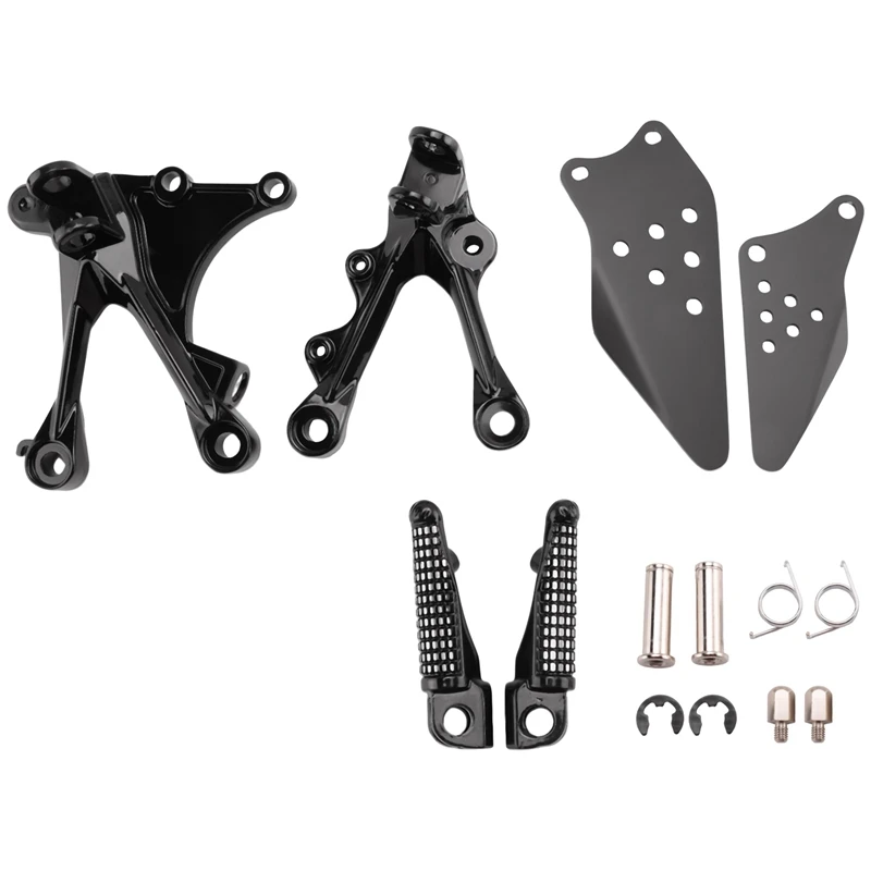 Motorcycle Foot Support Set Front Footrest Foot Pegs For KAWASAKI ZX6R 2005-2008 ZX636 2005-2006