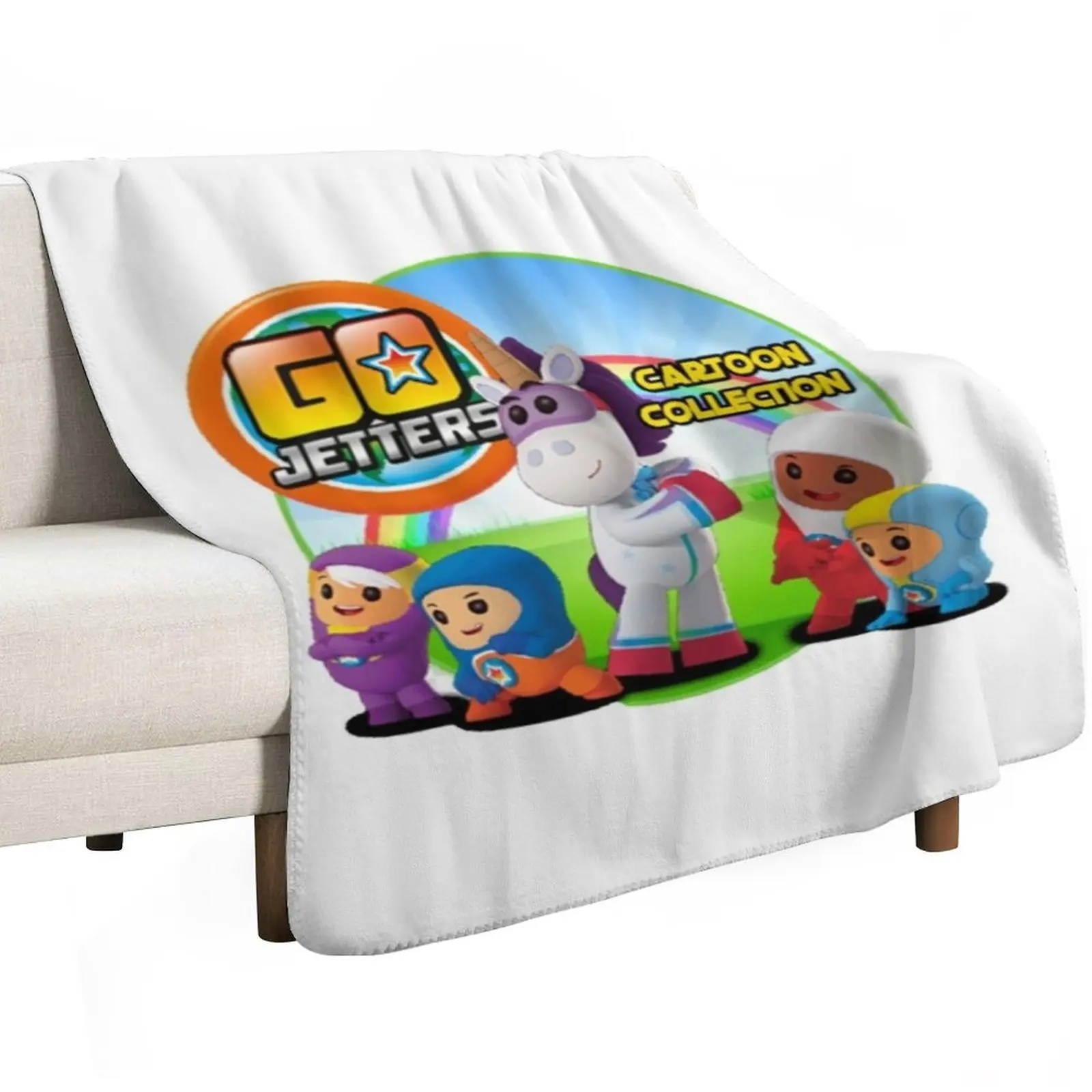 Go Jetters Throw Blanket Soft Plaid Blankets For Sofas Decorative Throw for winter christmas decoration Furrys Blankets