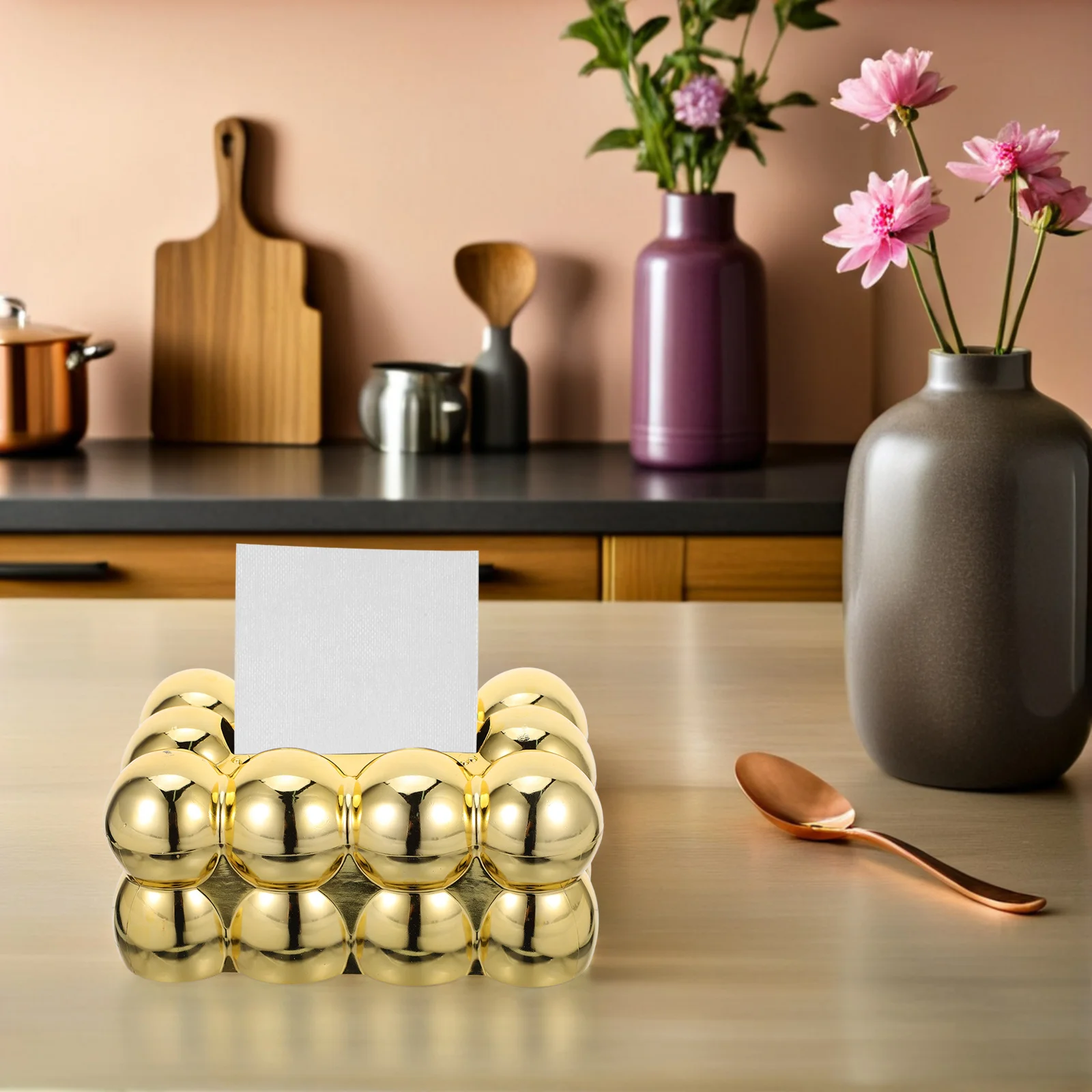 

Elegant Golden Tissue Box Cover Luxury Tissue Holder Rectangular for Dining Table Living Room Napkin Paper Box Storage