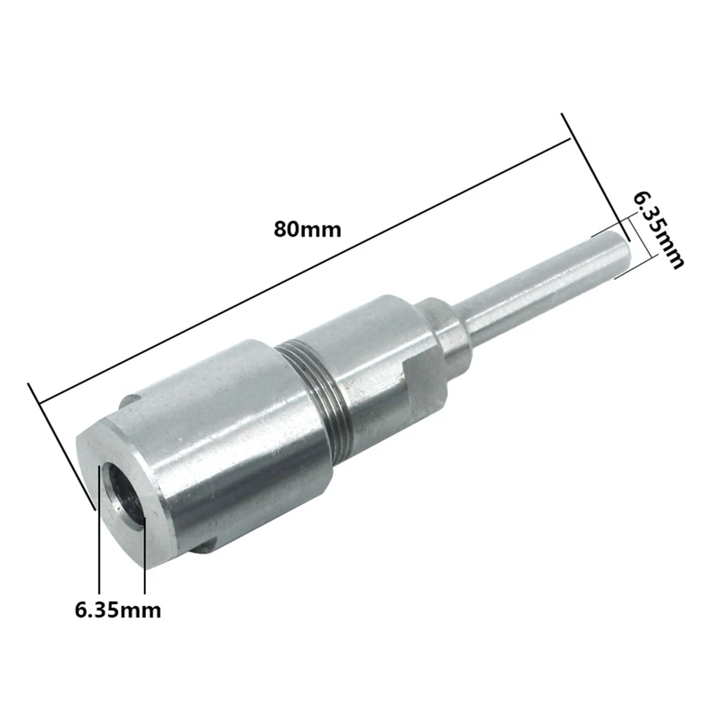 Woodworking Steel Extension Rod 80mm Shank Router Bit Holder High Clamping Force for Router Accessories