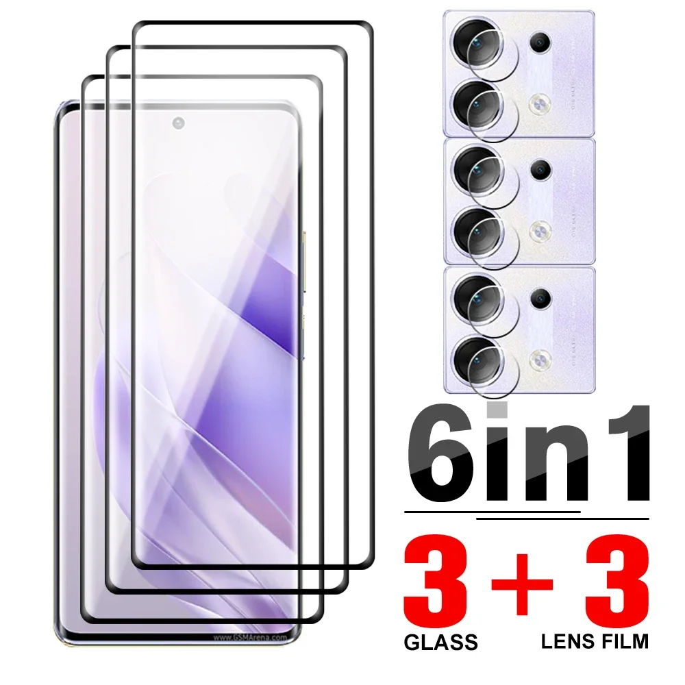 6In1 Camera Film Protective Case Tempered Glass For Infinix Zero 30 30Zero Zero30 4G 5G X6731B X6731