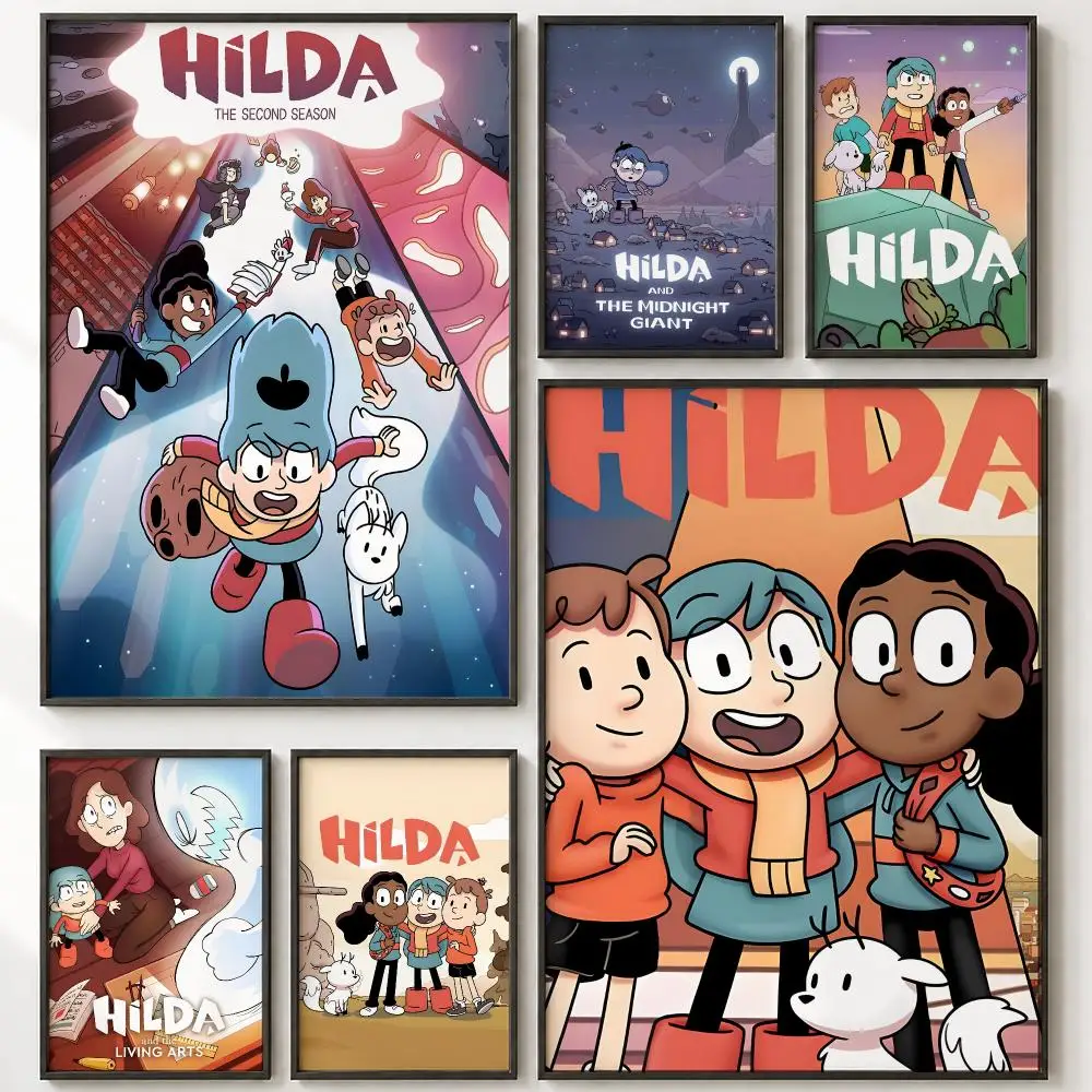 TV Series Hilda Poster HD poster wall art self-stick no-residue for home cafe office great gift