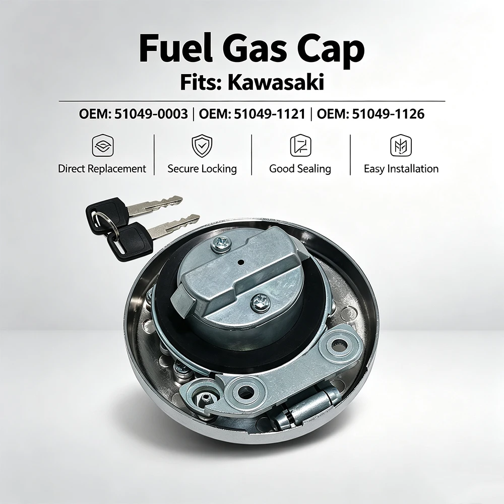 Motorcycle Fuel Tank Cap For Kawasaki EJ800 EN500 VN800 VN1500 VN1600 VN1700 VN2000 Vulcan Classic 51049-0003 51049-1121