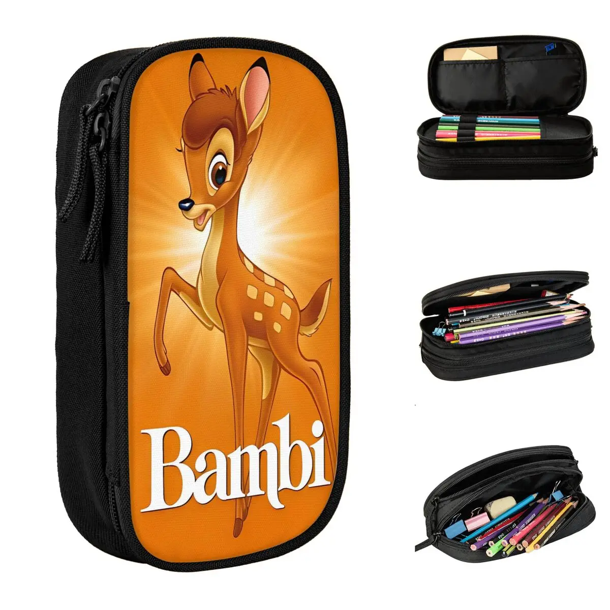 

Пенал Bambi Humper, школьные пеналы, пеналы из холста для мальчиков и девочек, милый портативный пенал, школьные принадлежности