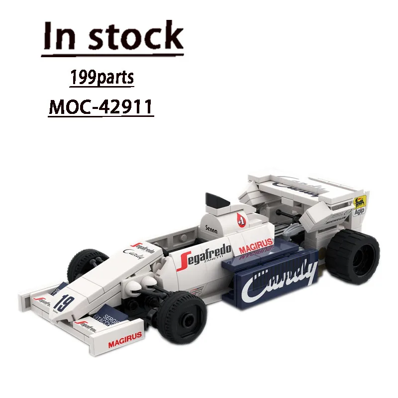 MOC-42911TG184 Formula One Racing Car Assembly Splicing Blocks 199 Building Blocks Parts Children's Birthday Building Blocks Toy