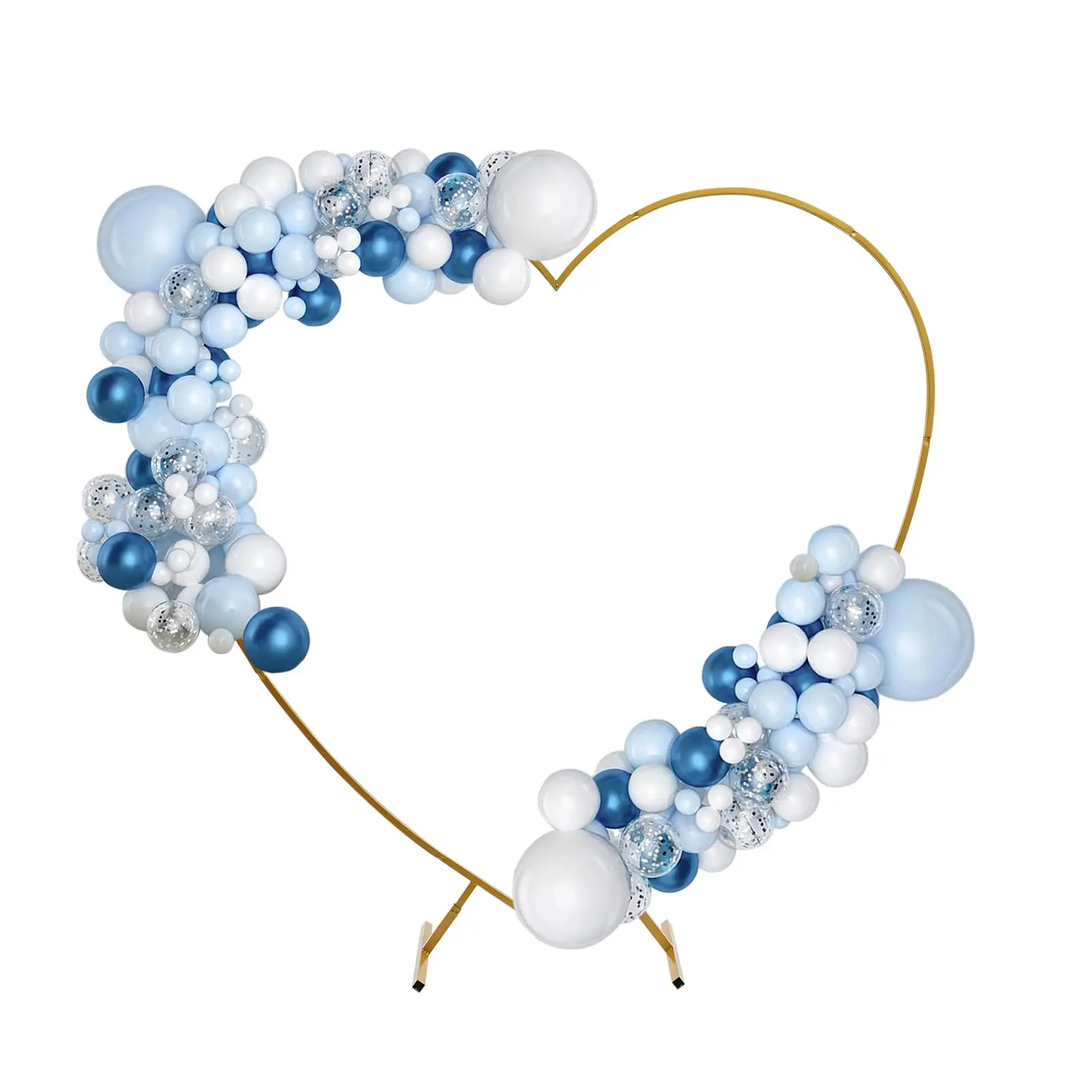 

Heart Arch Stand for Proposal, Shaped Arch Balloons Heart Backdrop Display Wedding Balloon Arch Stand 2 T-Base Supports 22.04 lb