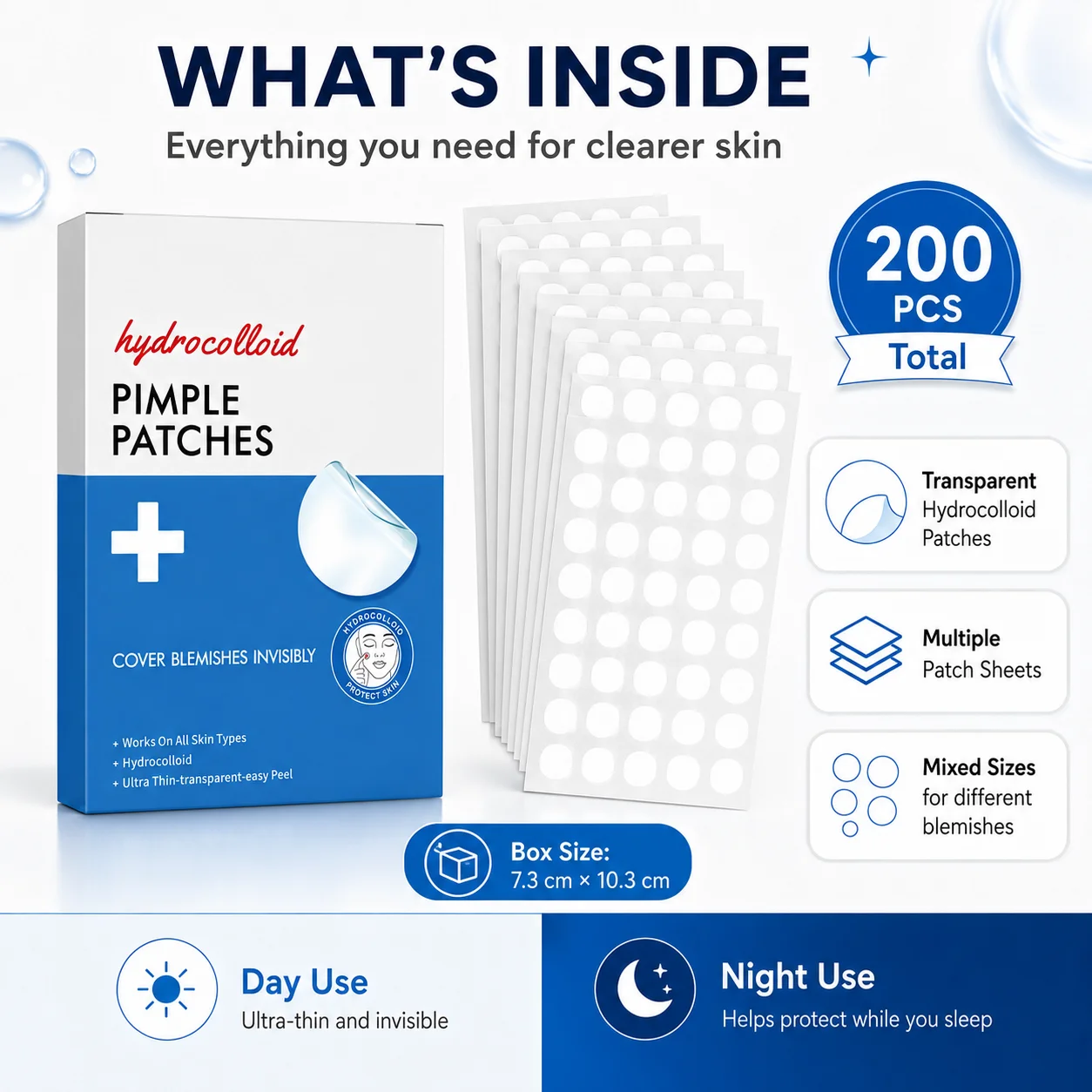 200pcs Hydrocolloid Acne Pimpl - đánh giá và giá Skincare The Originote