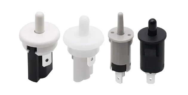 3pcs Self-Resetting Push Button Switch for Refrigerator and Sterilizer Cabinet - Normally Closed Key Switch for Door Control