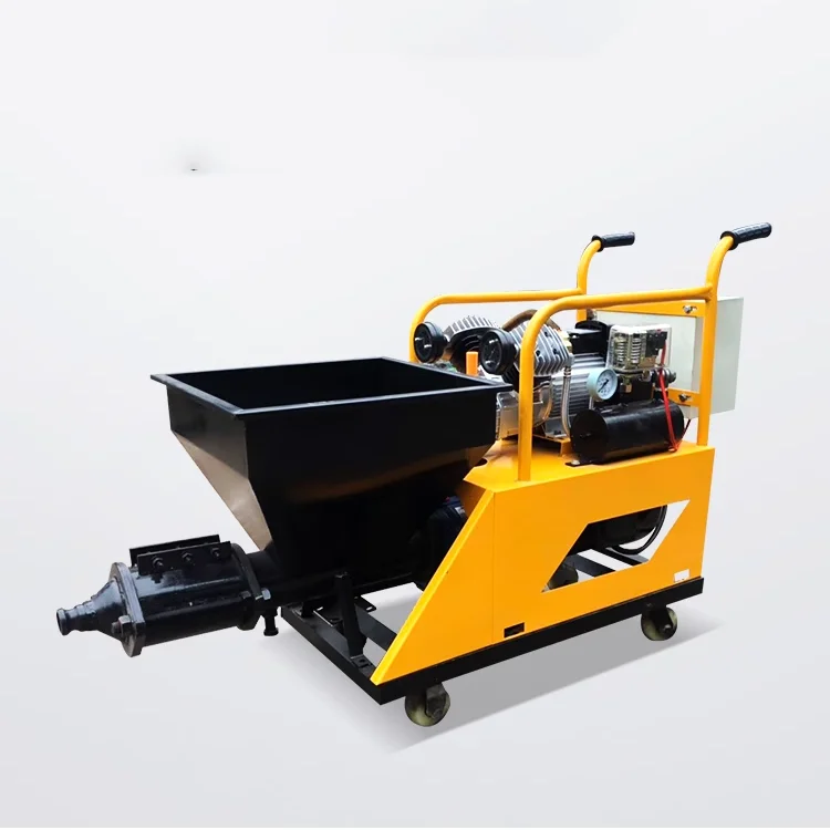 2023 High Power Automatic Wall Plastering Machine New Year Renderer Mortar Pump Spraying Machine with Core Motor Component