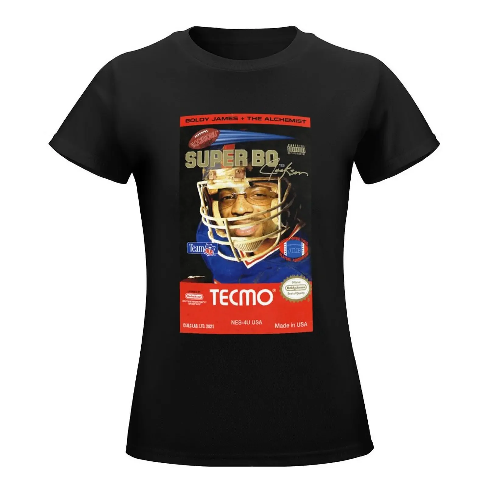 let's Practice BoldysAlchemist Super Tecmo T-Shirt graphics oversized graphic t-shirts for Women