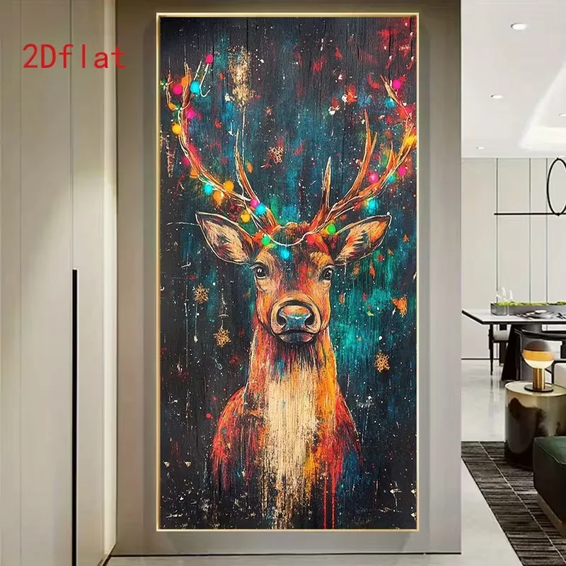 2D Flat Frameless Canvas Wall Art, Latest 2D Flat Printing Set, Various Sizes 50*100cm 19.68*39.37inch; 60*120cm 23.62×47.24inch
