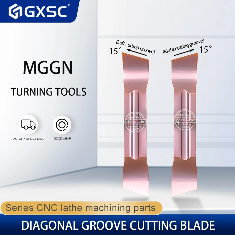 Grooving Blade Cnc Torno Carbide Inserções Ferramentas de Torneamento de Metal Alta Qualidade Mggn150 200 250 300 400 500 R15 L-15 Aço Inoxidável