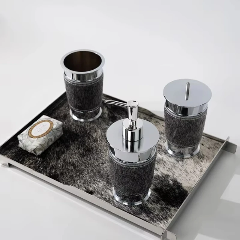 

Household bathroom Hotel toilet Shampoo bottle Horse hair Toothbrush Storage box Modern creative refillable soap dispenser