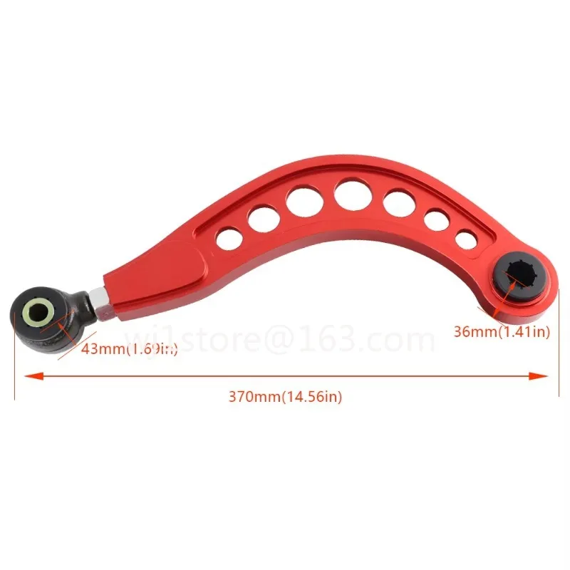 High-quality red adjustable rear camber control arm kit  applicable to Civic 1.8L/2.0l 2006-2015 models