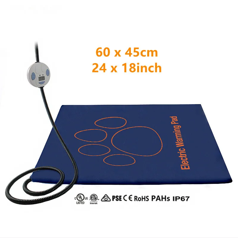 Pet Electric Blanket Pet Heating Pad Heated Dog Bed Waterproof Thermostat With Chew Resistant Steel Cord Dog Cat Heating Mat