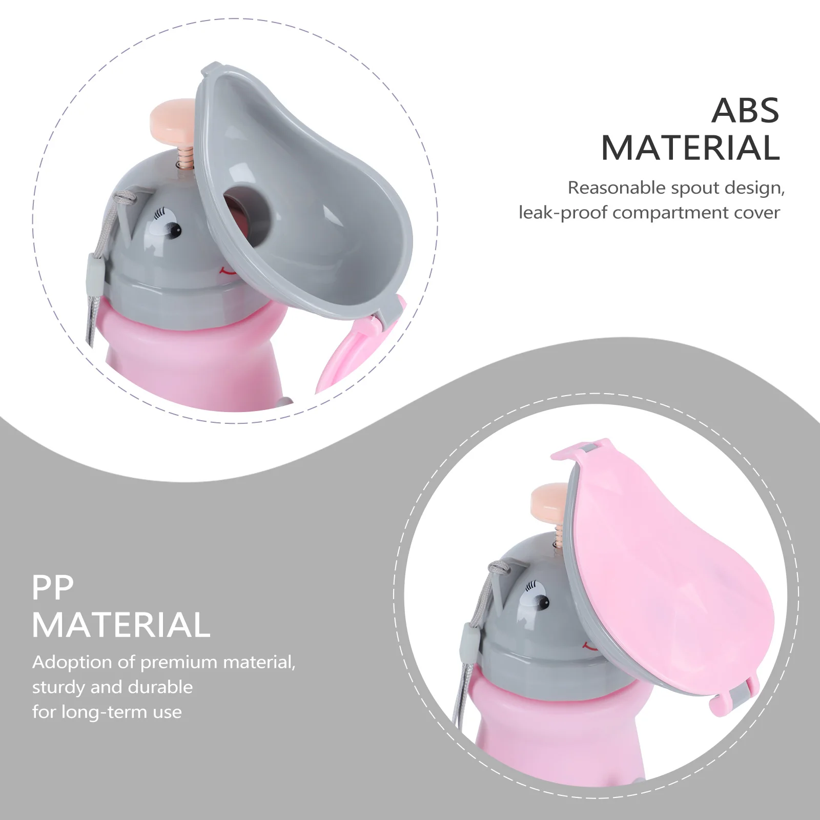 

Portable Urinal Travel Bottle Pink Pp Pee for Potty Toddler