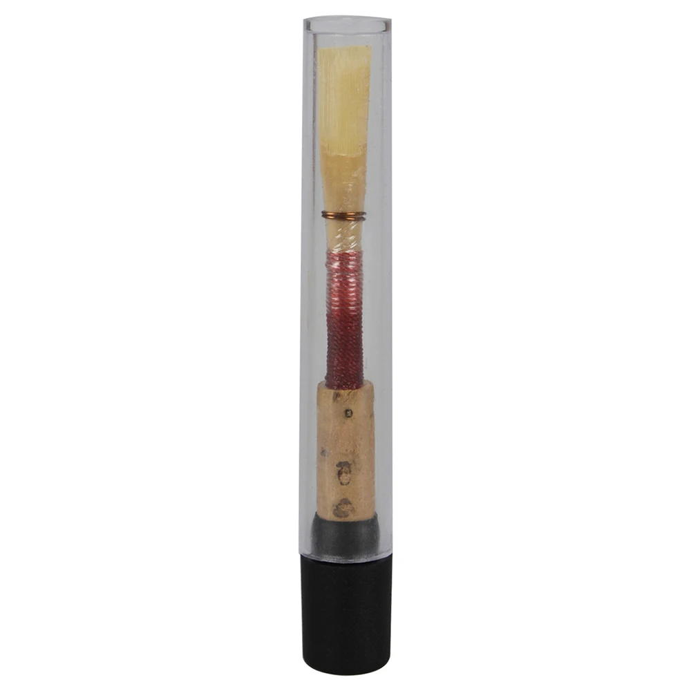 Caña para oboe Caña mediana de corcho Caña para oboe hecha a mano Piezas y accesorios para instrumentos de viento de alta calidad (entrega aleatoria en rojo y negro)