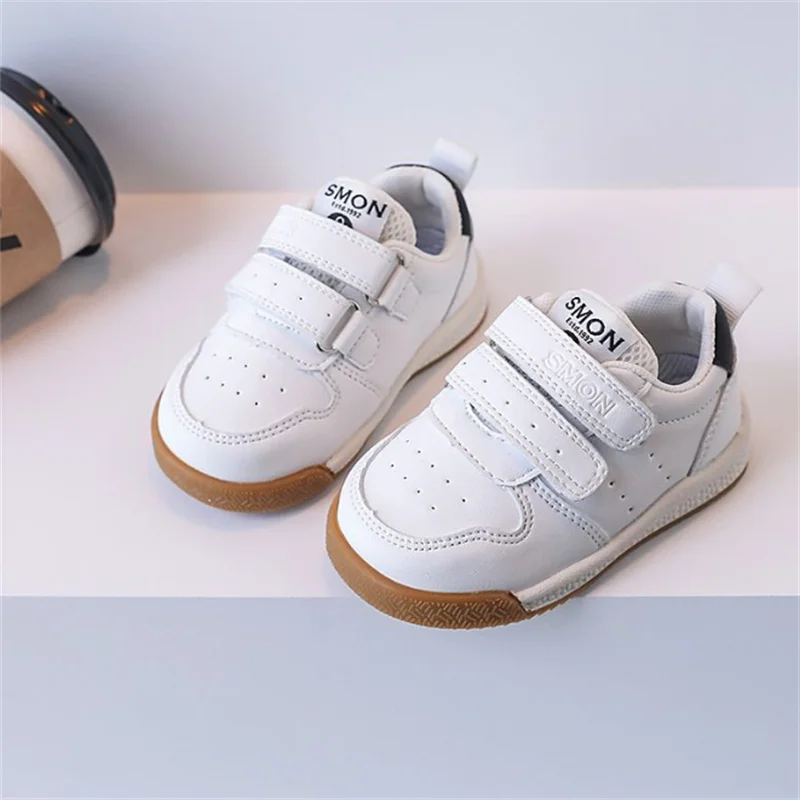 2024 New Baby Shoes Leather Breathable Children Casual Shoes Soft Sole Outdoor Tennis Fashion Toddler Gilrs Boys Sneaker 15-26