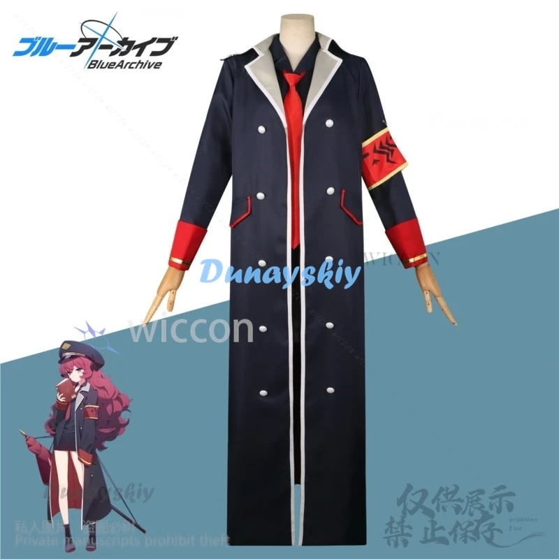 Anime Game Blue Archive Cosplay Natsume Iroha Costume Wigs Coat Jk Military Uniform Skirt Lolita For Girl Halloween Customized