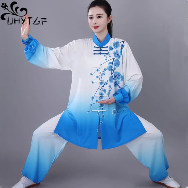 

Kung Fu Uniform Traditional Chinese Clothing Embroidery Wushu Tai Chi Men Kung Fu Uniform Suit Uniforms Tai Chi Exercise Clothes