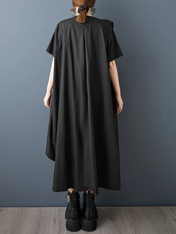 กระโปรงทรงเอเอวสูงลายดอกไม้ลูกไม้ชายระบายแบบอสมมาตรแฟชั่นสำหรับผู้หญิงไซส์ใหญ่ช่วงฤดูร้อน