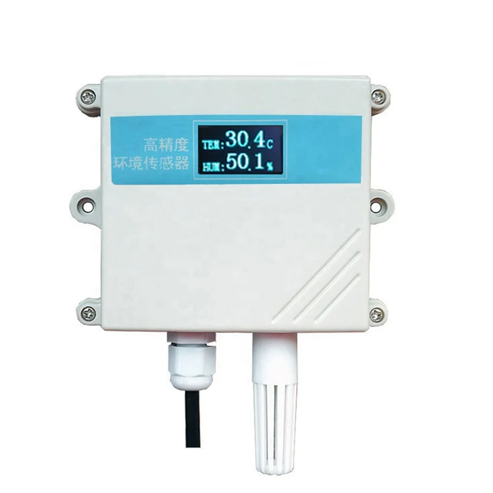Led Display 24V Temperature Monitoring Greenhouse DC Temperature Humidity Sensor